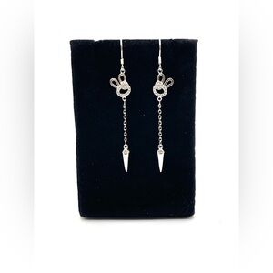 925 Sterling Silver Bunny Drop Earrings